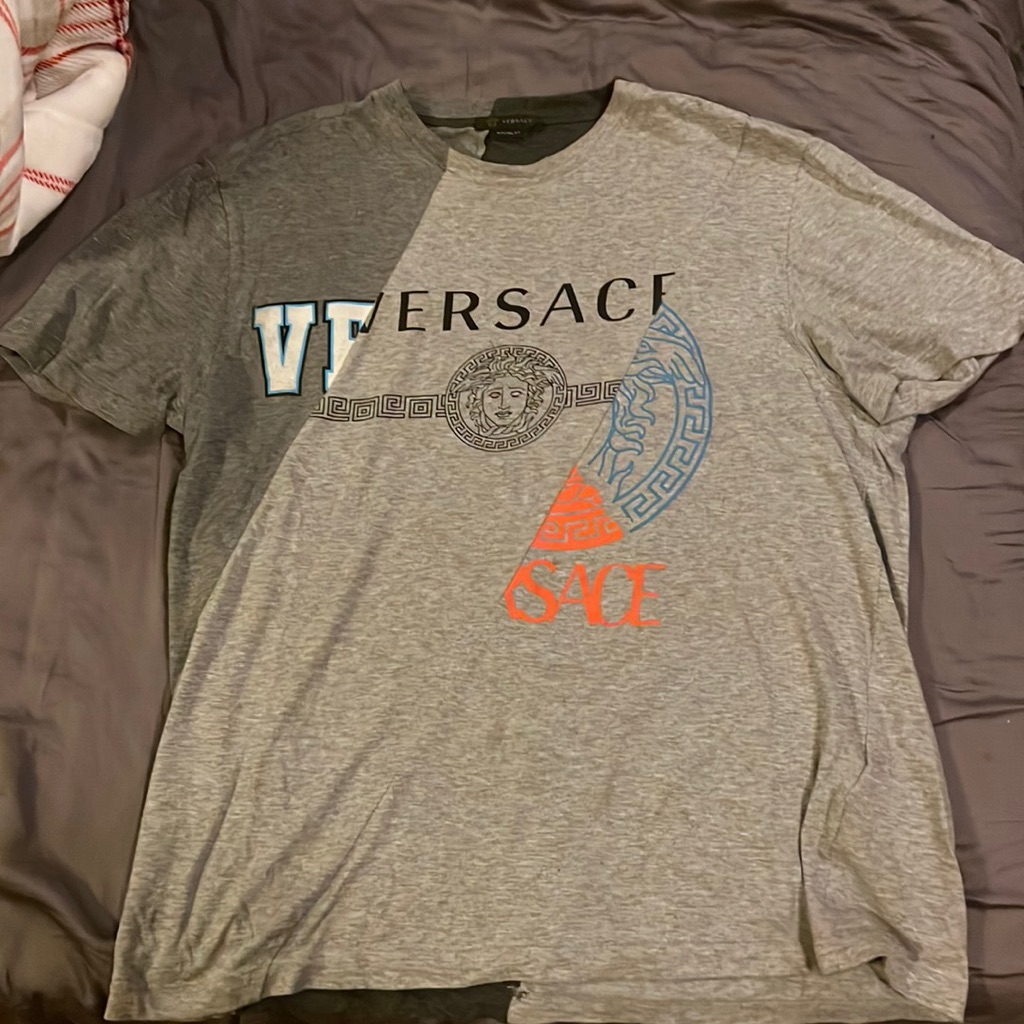 Large Versace Multi-Fabric T-Shirt